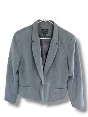 Worthington Women's Light Gray Single-Button Blazer